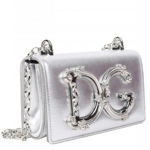 DOLCE&GABBANA DG GIRLS CROSSBODY CHAIN CLUTCH